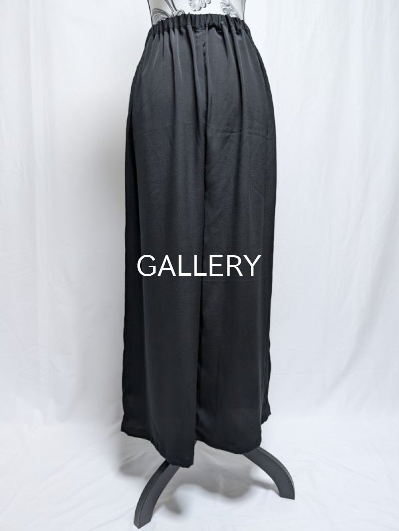 画像15: 【五三桐紋】黒紋付レイヤードワイドパンツ (15)