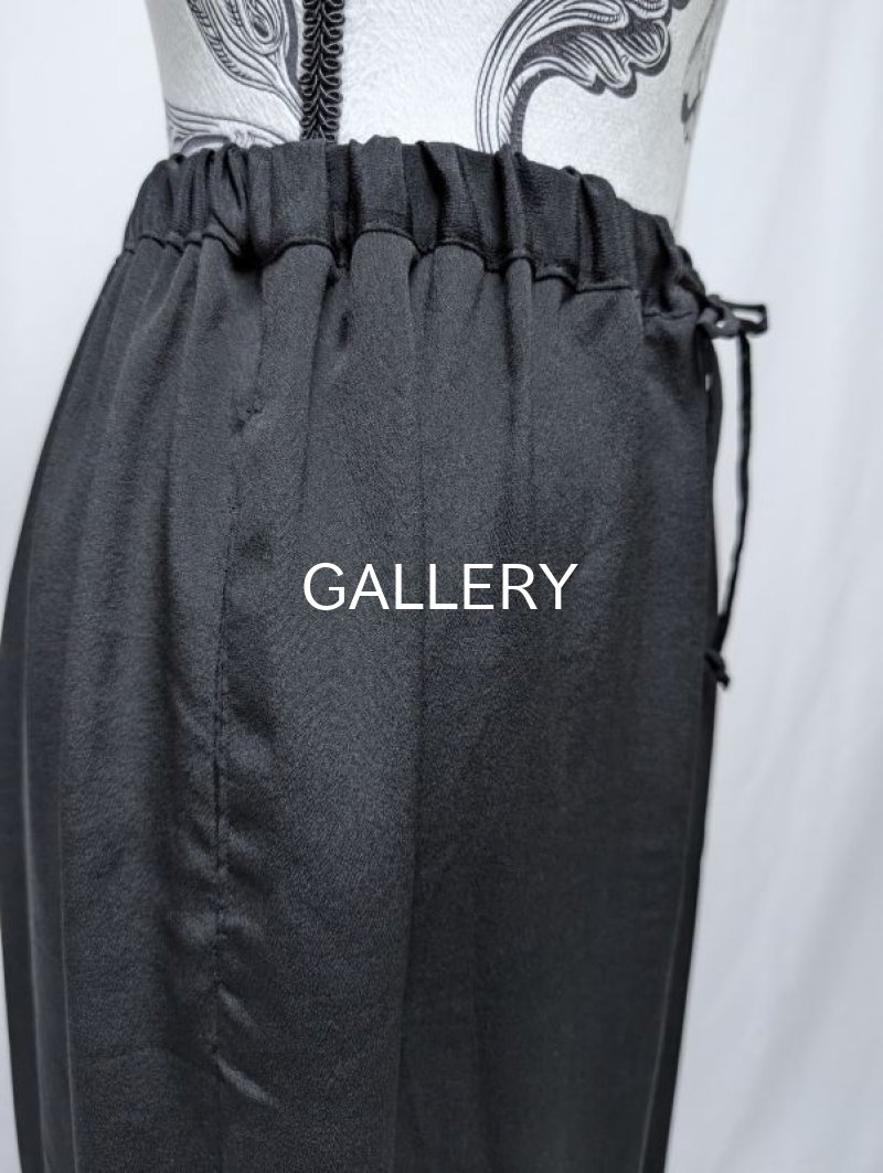 画像16: 【五三桐紋】黒紋付レイヤードワイドパンツ (16)
