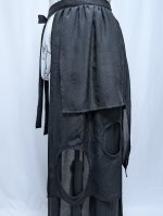 画像17: 黒紋付サークルカットジャケット＆オーバースカート (17)