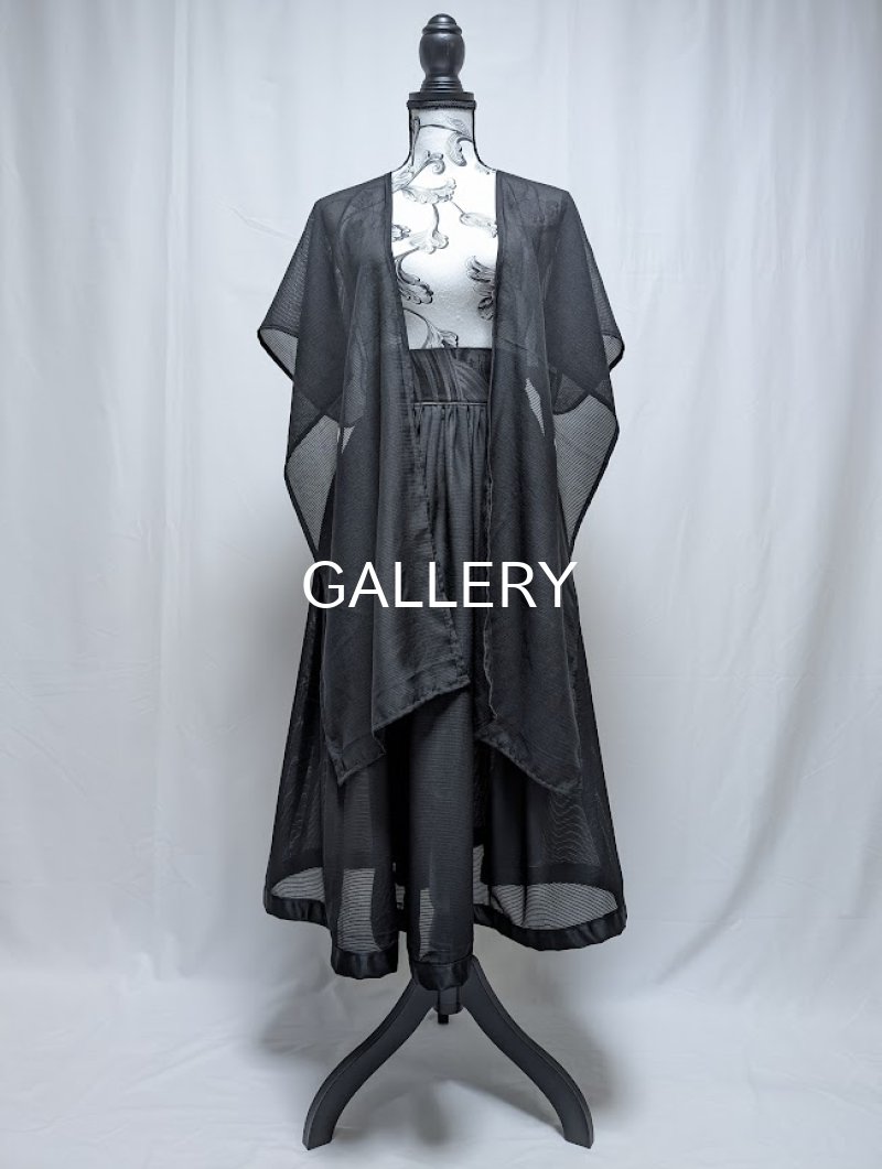 画像6: 【五三桐紋】黒紋付シースルー無限wayワンピース (6)