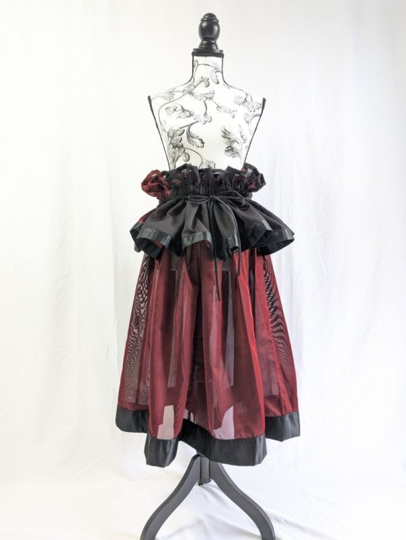 画像11: 【風通紗】リバーシブルキャミソール＆フレアスカート (11)