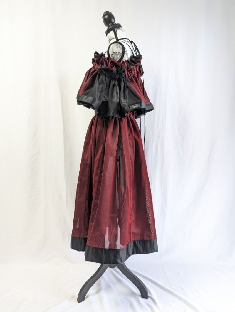 画像17: 【風通紗】リバーシブルキャミソール＆フレアスカート (17)