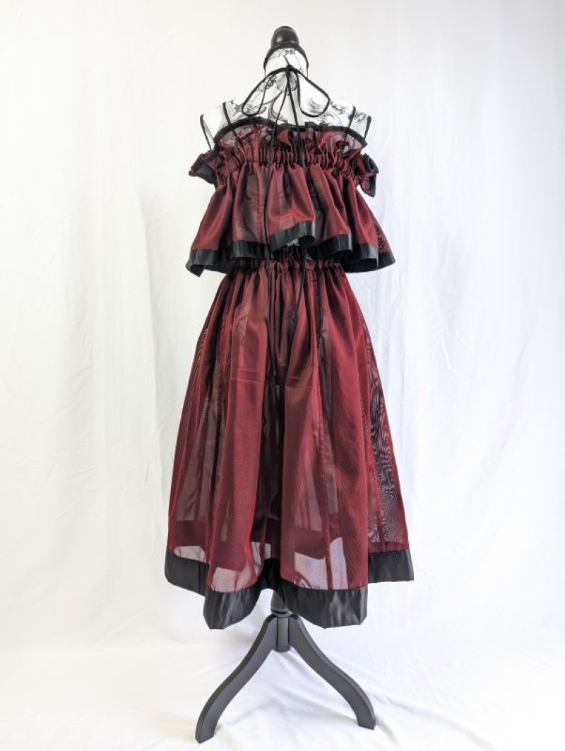 画像15: 【風通紗】リバーシブルキャミソール＆フレアスカート (15)