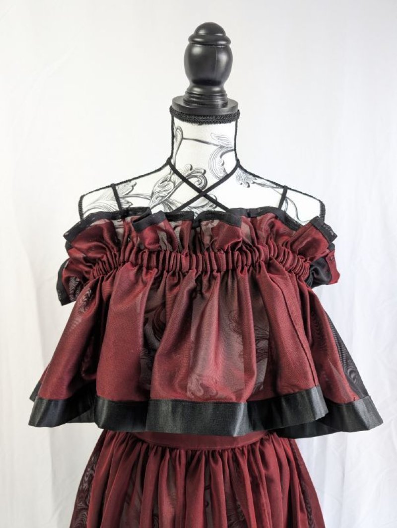 画像12: 【風通紗】リバーシブルキャミソール＆フレアスカート (12)