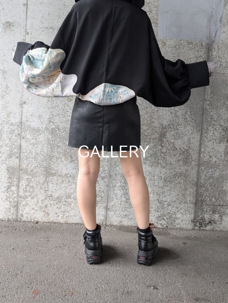 画像4: 【淡色×立ち鶴】黒留袖マーガレット (4)