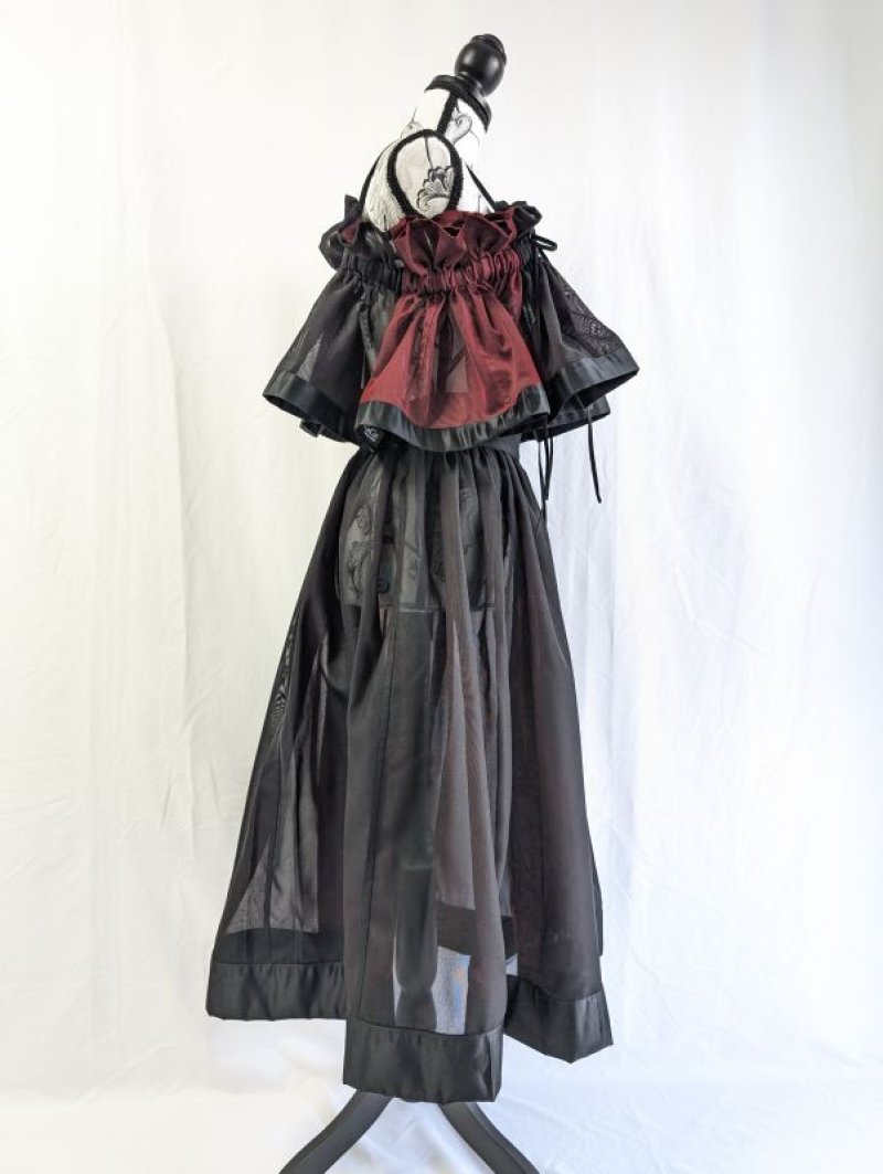 画像21: 【風通紗】リバーシブルキャミソール＆フレアスカート (21)