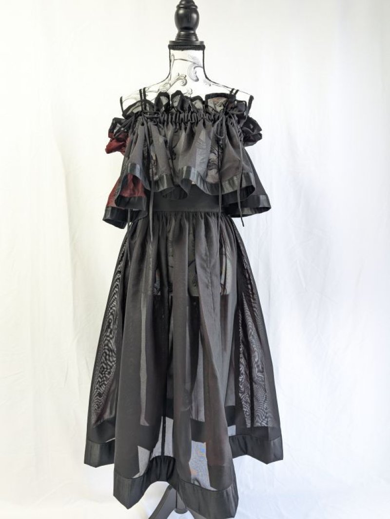 画像19: 【風通紗】リバーシブルキャミソール＆フレアスカート (19)