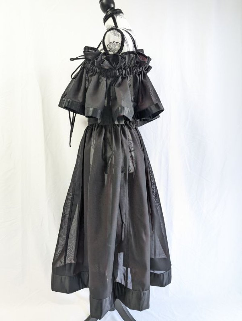 画像24: 【風通紗】リバーシブルキャミソール＆フレアスカート (24)