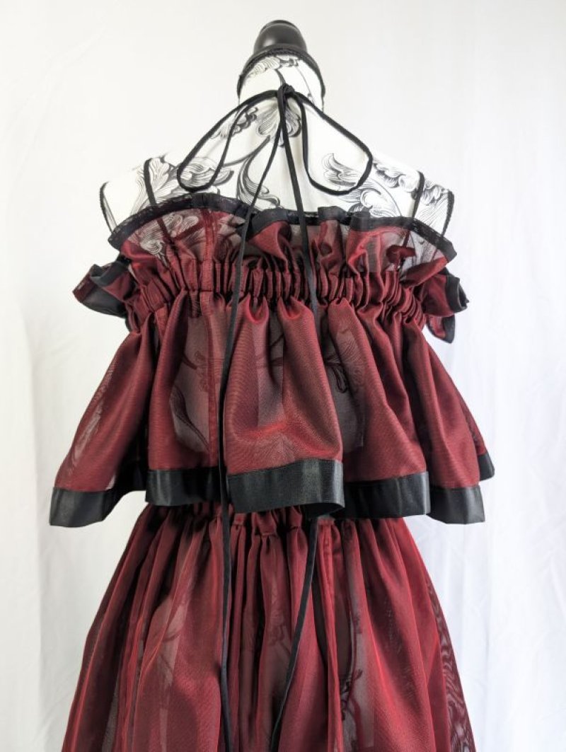 画像8: 【風通紗】リバーシブルキャミソール＆フレアスカート (8)