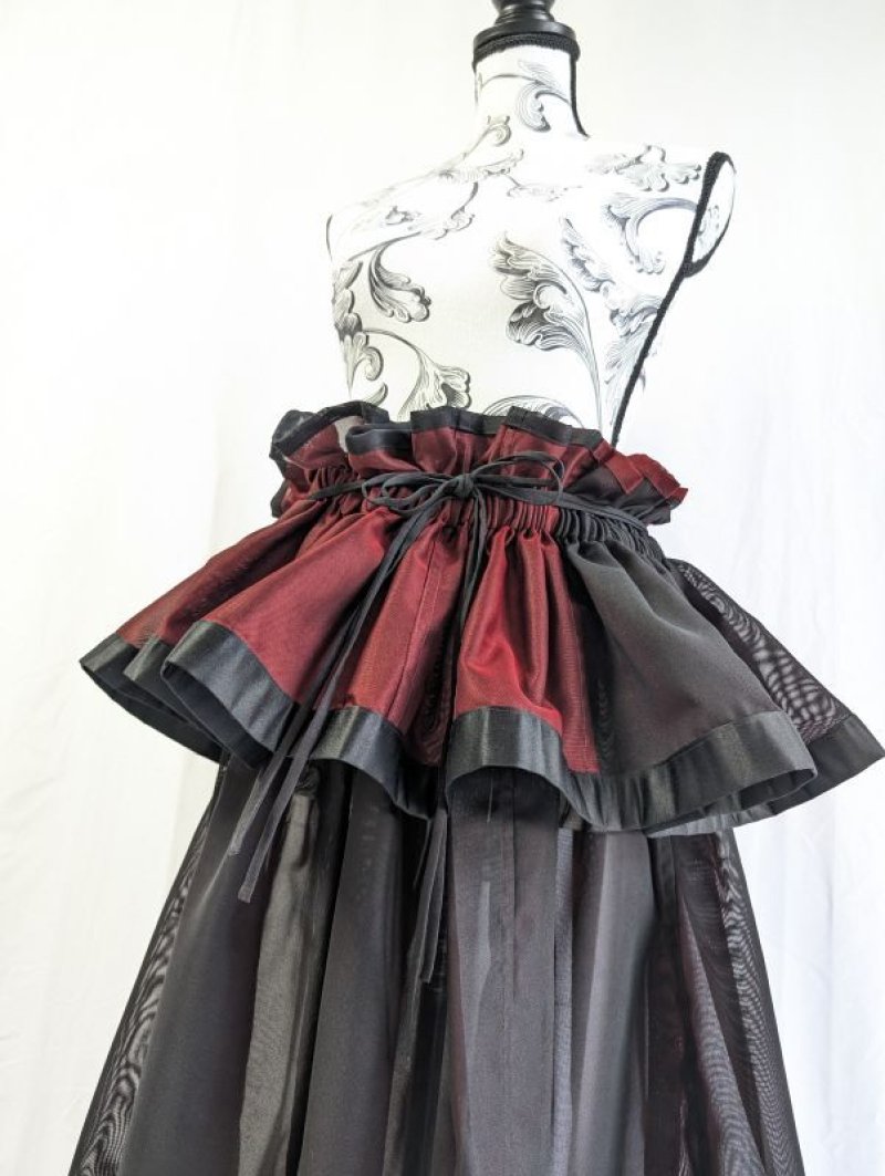 画像27: 【風通紗】リバーシブルキャミソール＆フレアスカート (27)