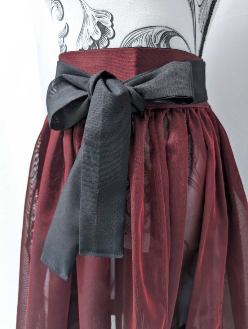画像28: 【風通紗】リバーシブルキャミソール＆フレアスカート (28)