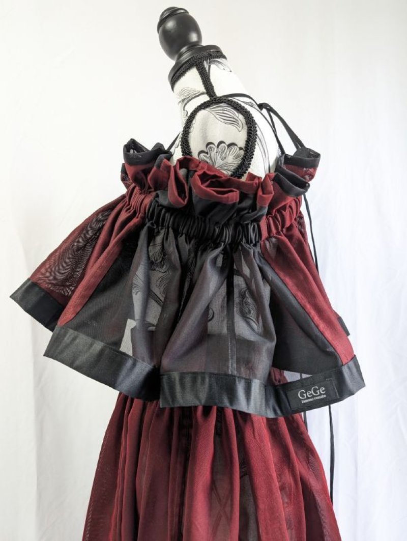 画像16: 【風通紗】リバーシブルキャミソール＆フレアスカート (16)