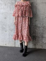画像2: 銀朱小紋キャミソール付ワンピース (2)