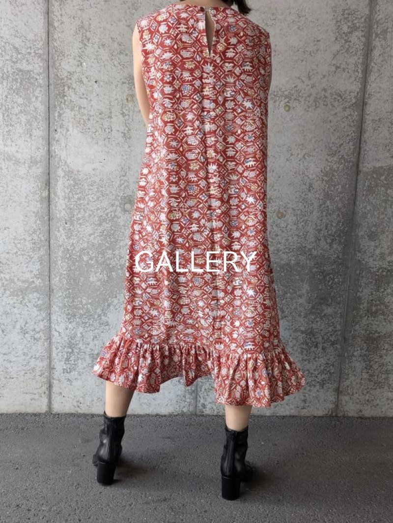 画像7: 銀朱小紋キャミソール付ワンピース (7)