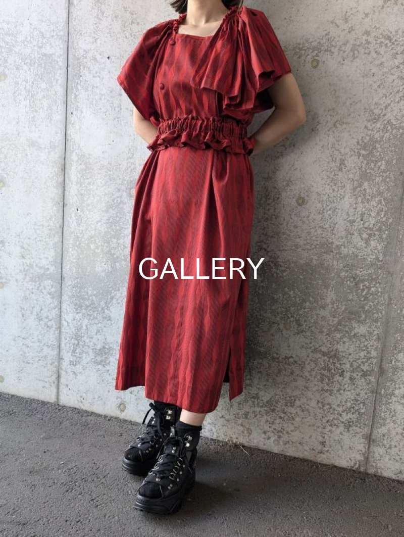 画像1: 【霞立涌×道行コート】ビッグリボンワンピース (1)