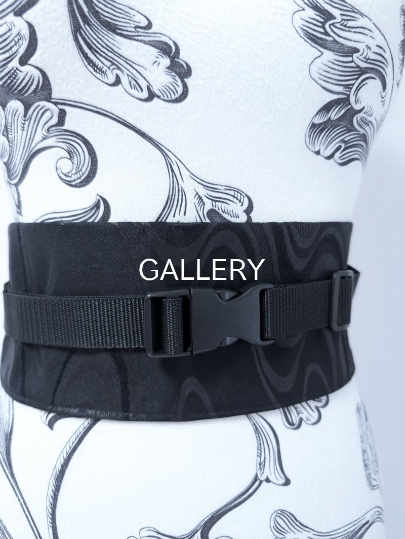 画像2: （細）帯ベルト【流水文】※幅9.5cm (2)