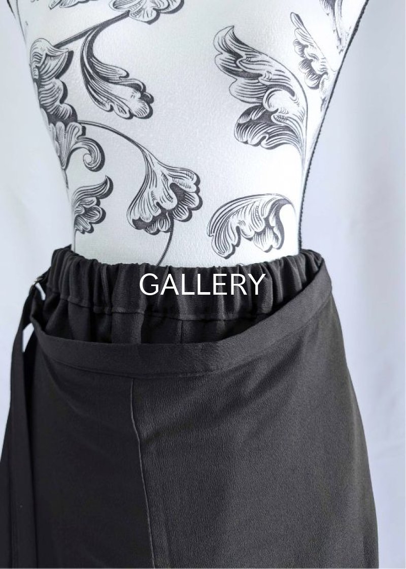 画像12: 【自然風景画】黒留袖ワイドラップパンツ (12)