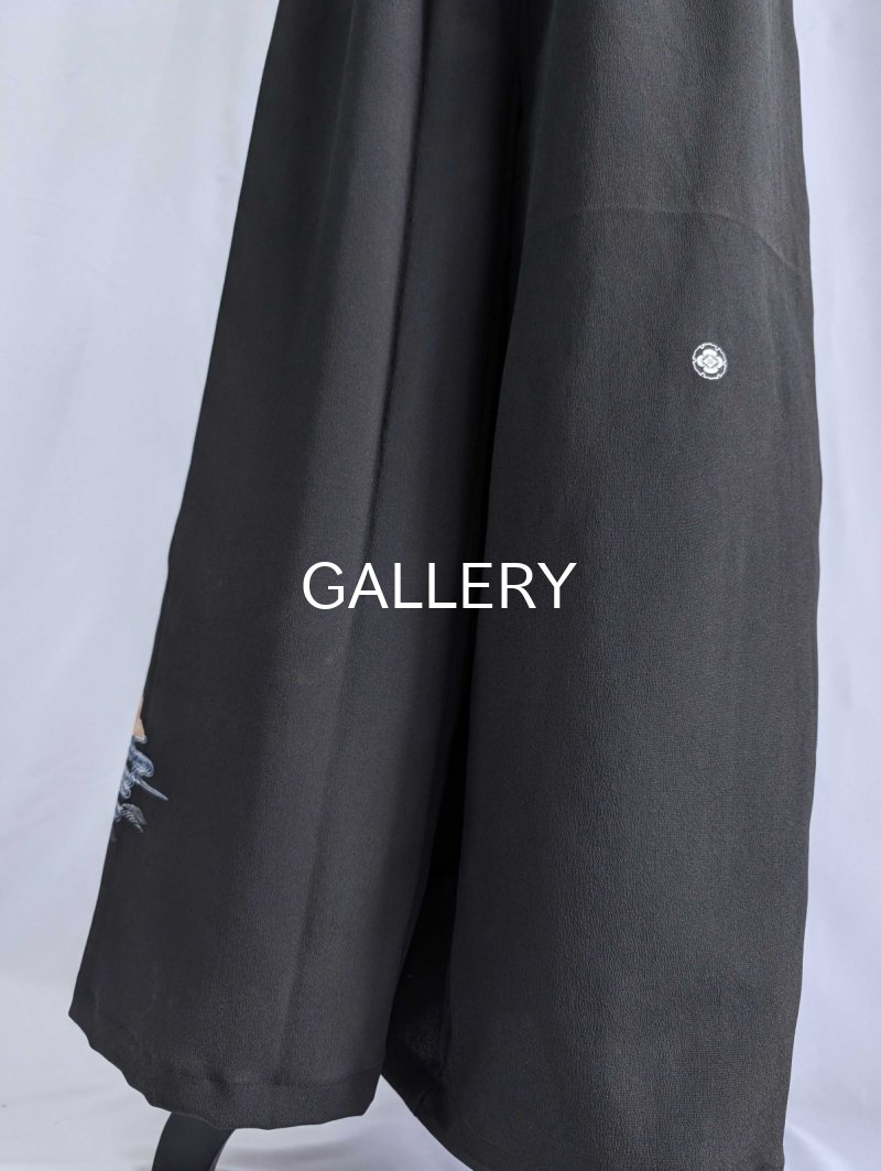 画像20: 【自然風景画】黒留袖ワイドラップパンツ (20)