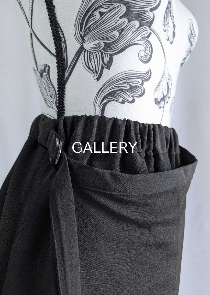 画像11: 【自然風景画】黒留袖ワイドラップパンツ (11)