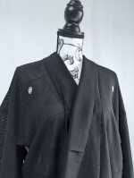 画像13: 【丸に木瓜紋】黒紋付シースルーフリルガウン (13)