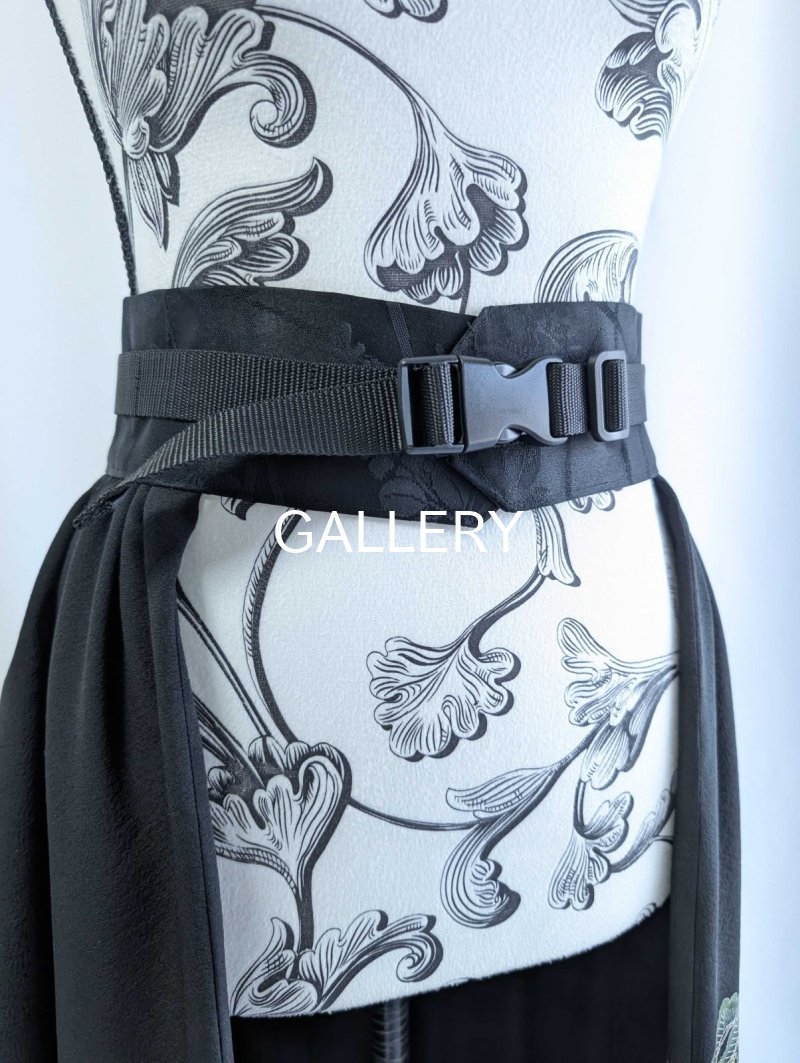 画像22: 【五三桐紋×金駒飛鶴】落款付オーバースカートセットアップ (22)