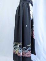 画像20: 【五三桐紋×金駒飛鶴】落款付オーバースカートセットアップ (20)