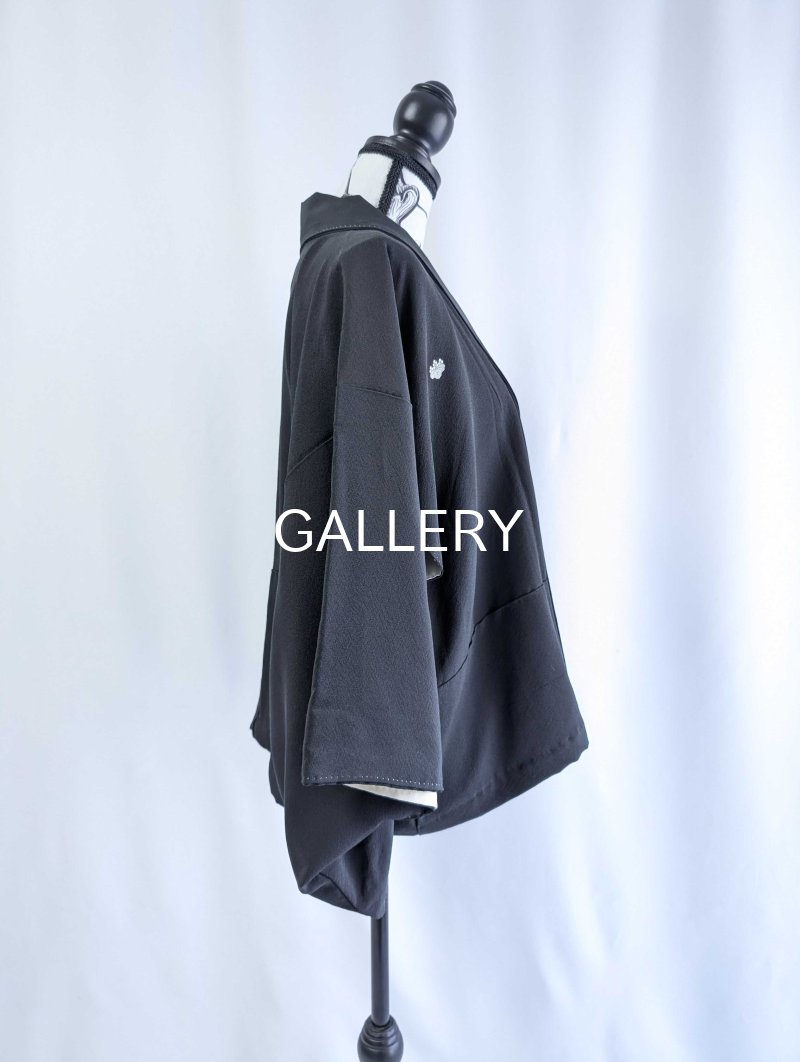 画像18: 【五三桐紋×金駒飛鶴】落款付オーバースカートセットアップ (18)