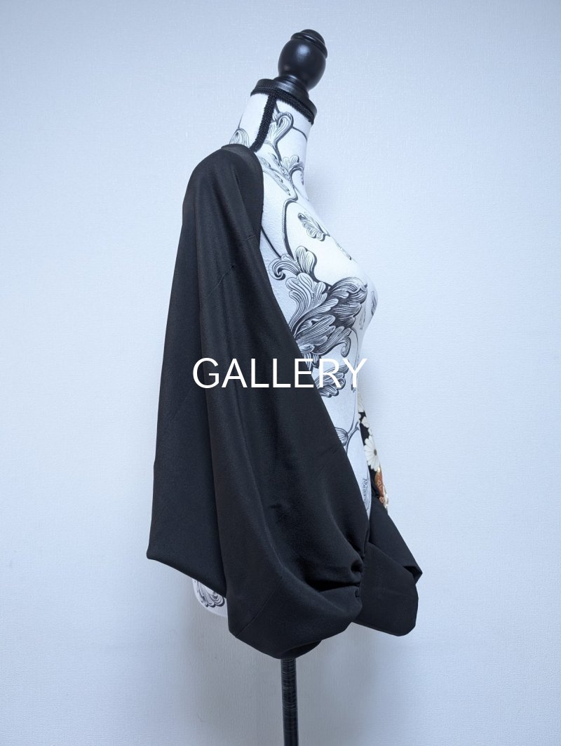 画像10: 【金駒×菊×雲取り】黒留袖マーガレット (10)