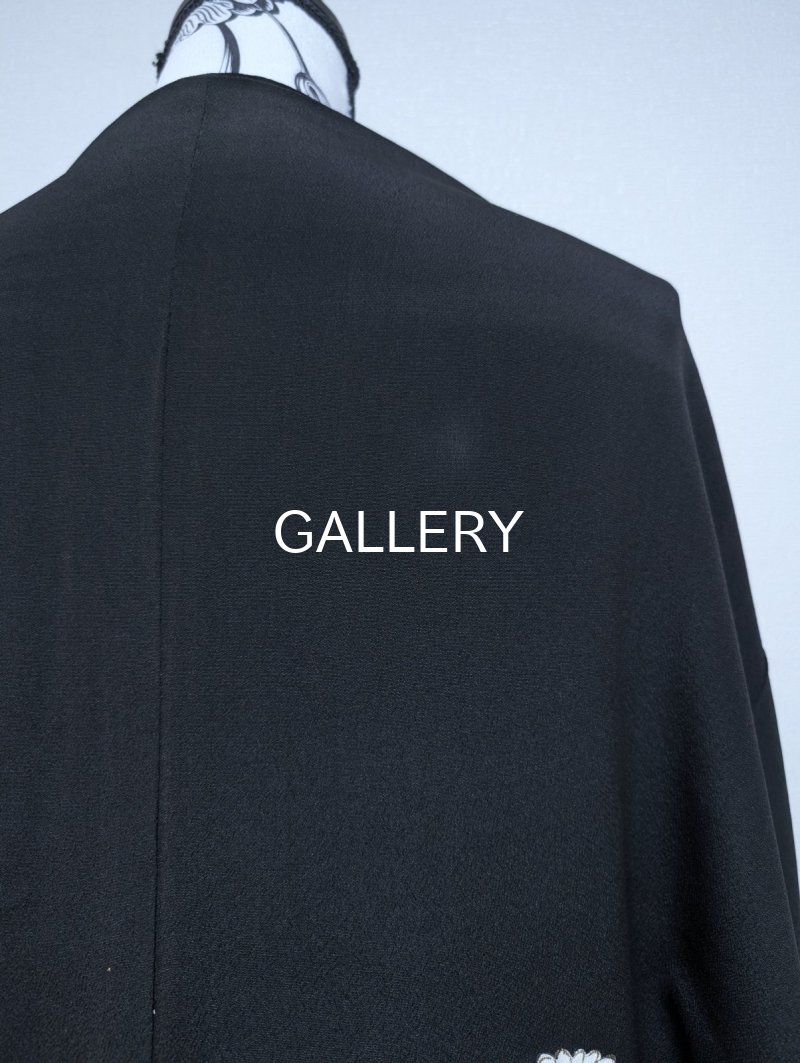 画像13: 【金駒×菊×雲取り】黒留袖マーガレット (13)