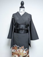 画像23: 【流水×扇×蔦紋】黒留袖ラップスカートセットアップ (23)