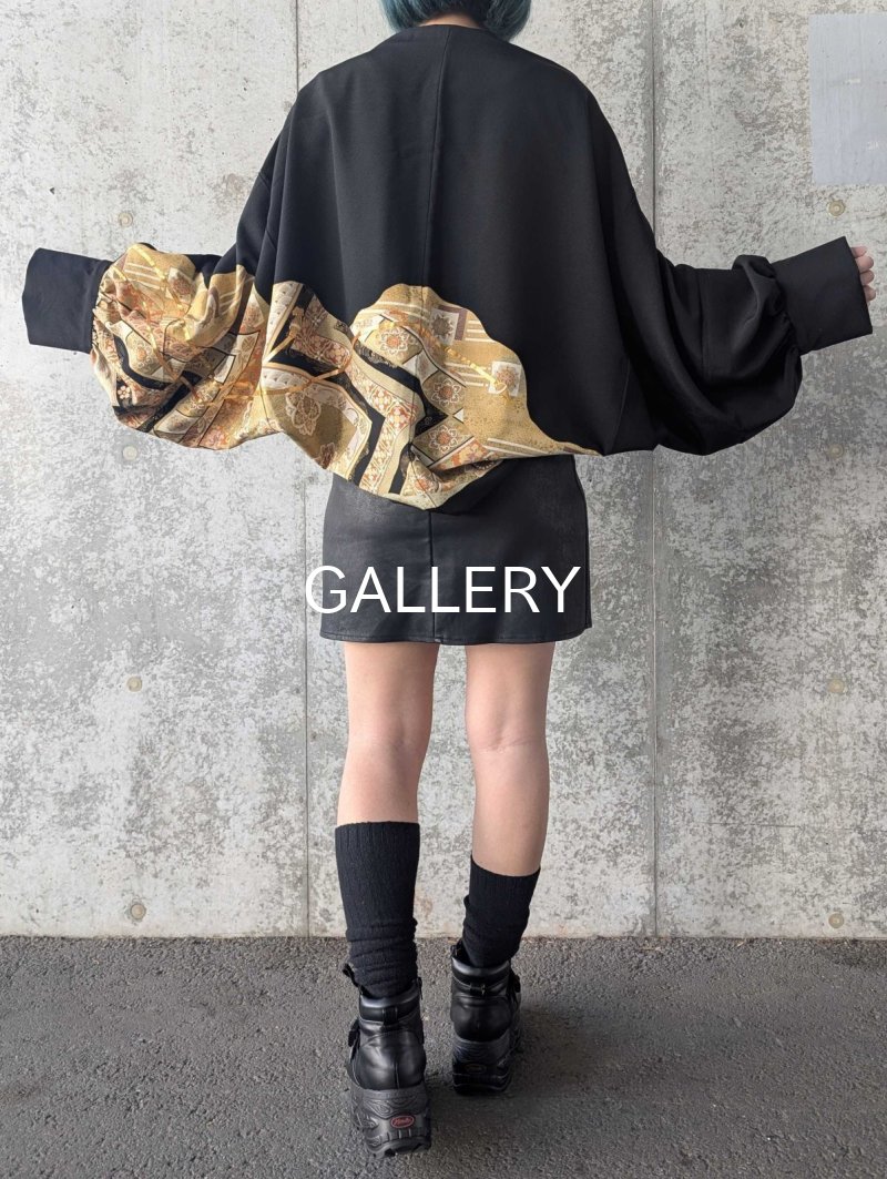 画像4: 【雲取り×華文×金駒紐文様】黒留袖マーガレット (4)