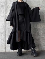 画像3: 【五三桐紋】黒紋付フリルガウン - mode - (3)