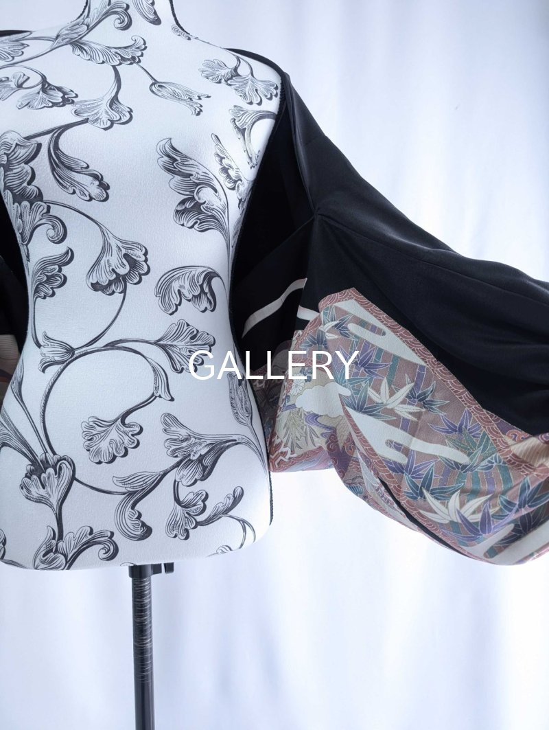 画像10: 【松竹梅×巻物×宝尽くし文様】黒留袖マーガレット (10)