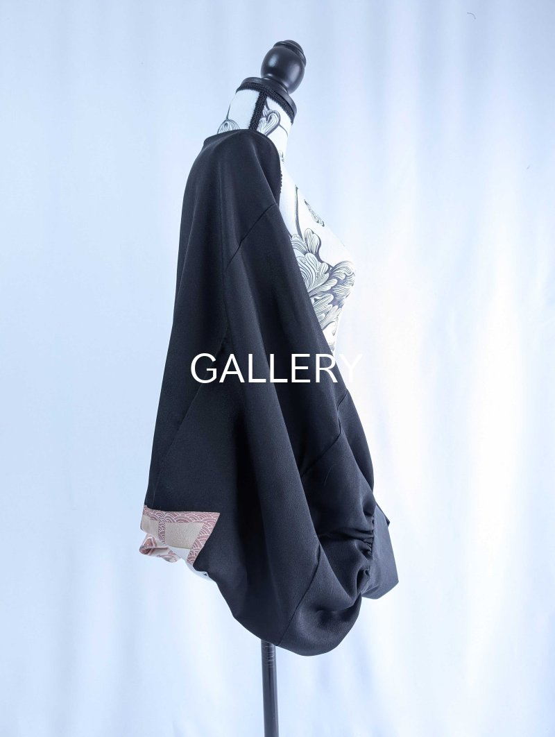 画像15: 【松竹梅×巻物×宝尽くし文様】黒留袖マーガレット (15)