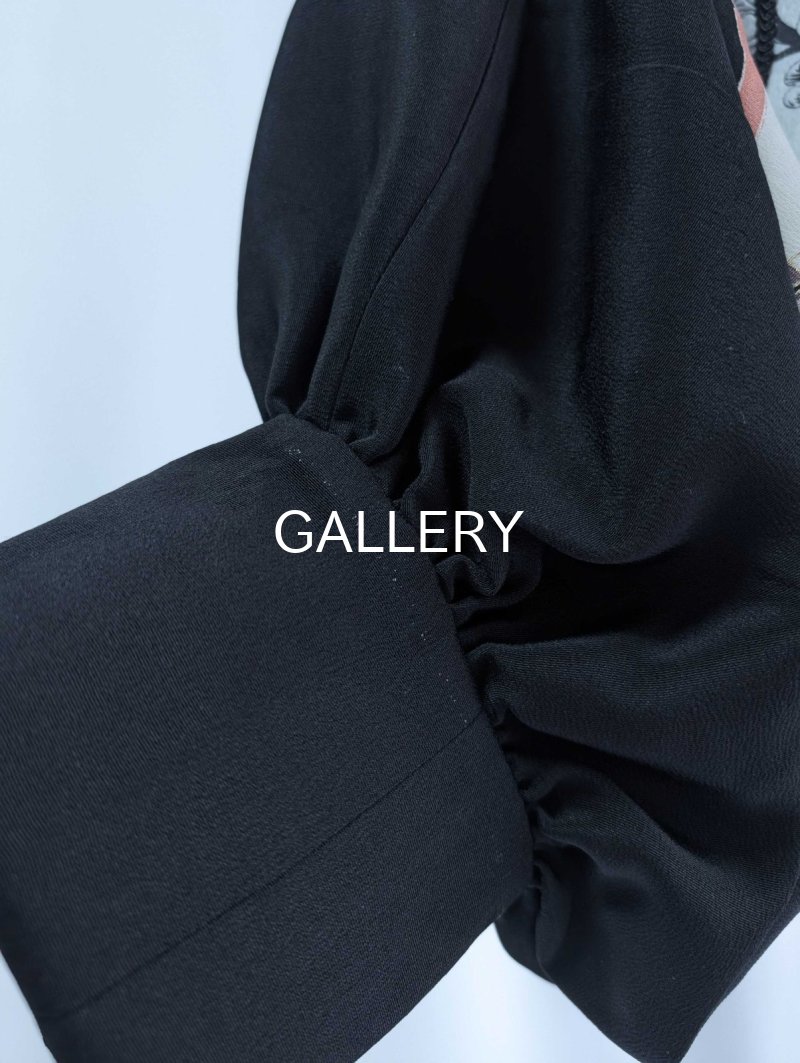 画像16: 【松竹梅×巻物×宝尽くし文様】黒留袖マーガレット (16)