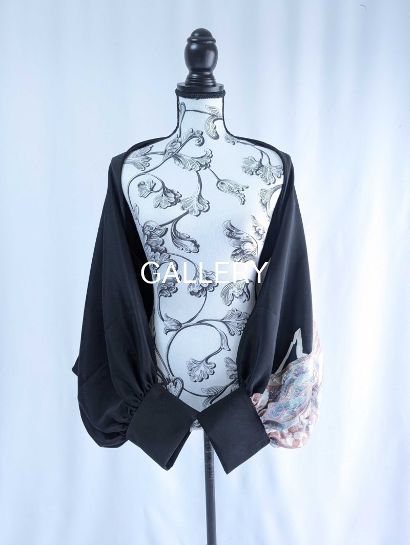 画像6: 【松竹梅×巻物×宝尽くし文様】黒留袖マーガレット (6)