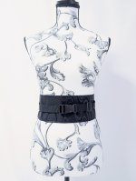 画像1: （細）帯ベルト【流水文】※幅9.5cm (1)