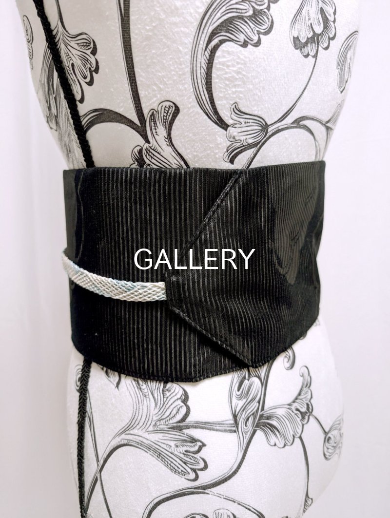 画像7: 帯締め帯ベルト【雲柄(cloud pattern)×空色(sky blue)】 (7)