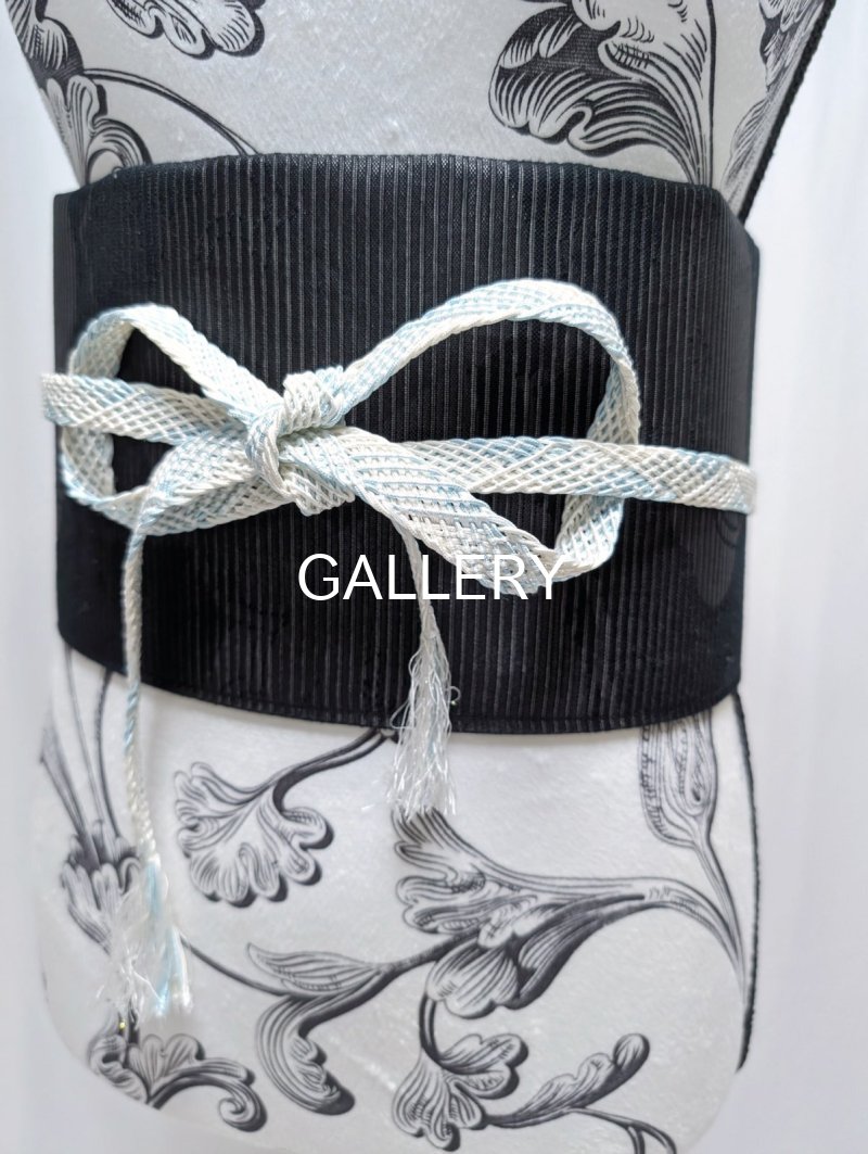 画像9: 帯締め帯ベルト【雲柄(cloud pattern)×空色(sky blue)】 (9)