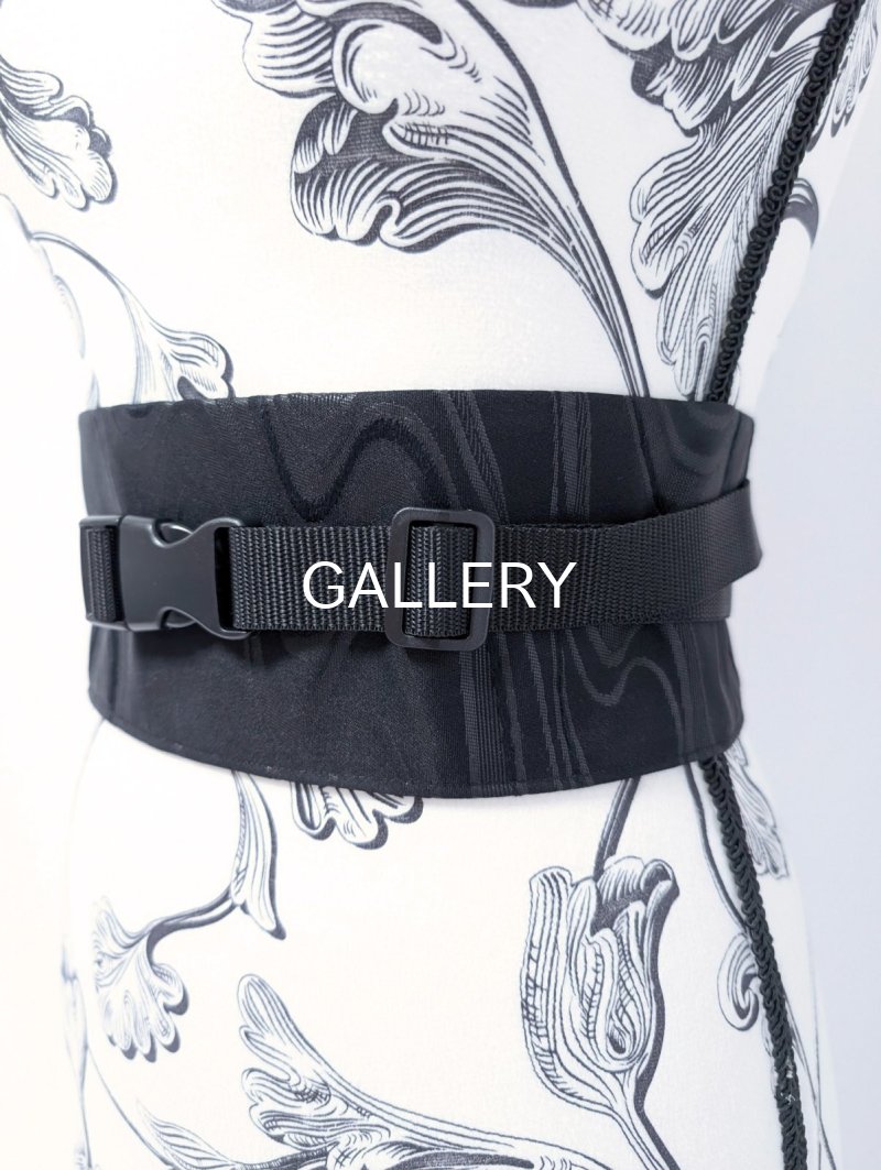 画像6: （細）帯ベルト【流水文】※幅9.5cm (6)