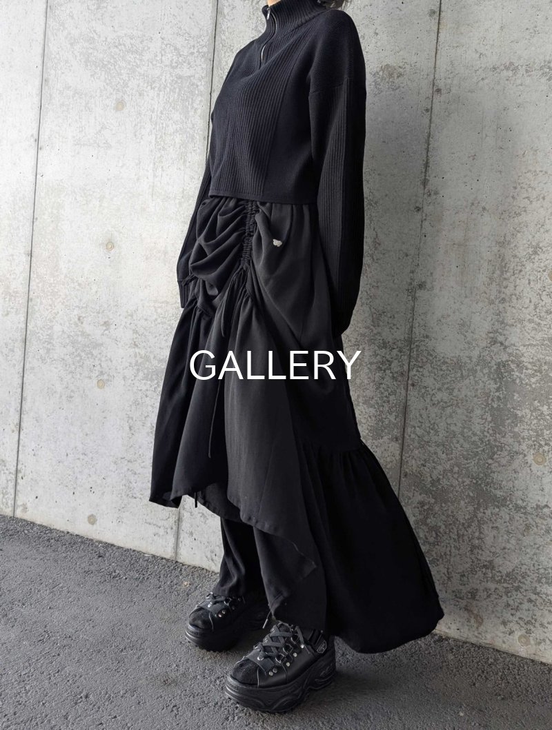 画像6: 【五三桐紋】黒紋付シャンデリアロングスカート (6)