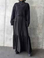 画像8: 【五三桐紋】黒紋付シャンデリアロングスカート (8)