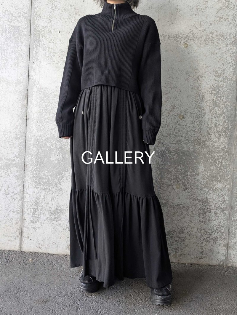 画像8: 【五三桐紋】黒紋付シャンデリアロングスカート (8)