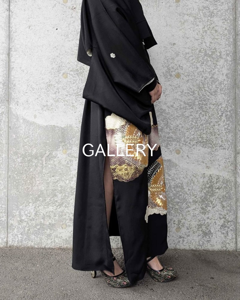 画像7: 【豪華金駒×向かい鳳凰×雲取り菊菱】黒留袖ハイネックドレス&ショートジャケットセット (7)