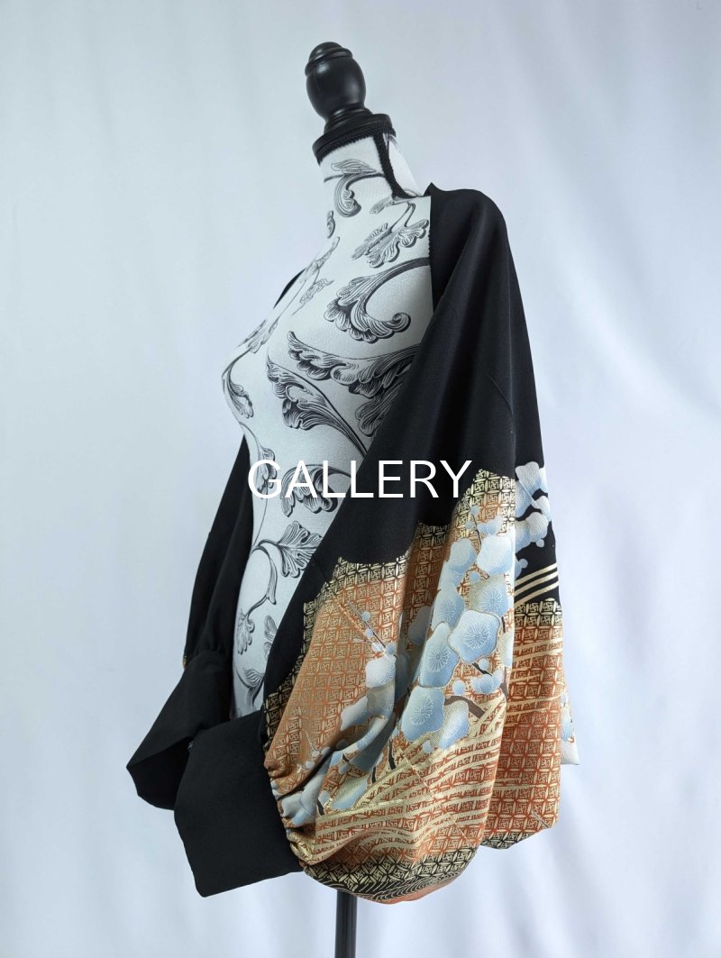 画像10: 【梅文×流水×金駒】黒留袖マーガレット (10)