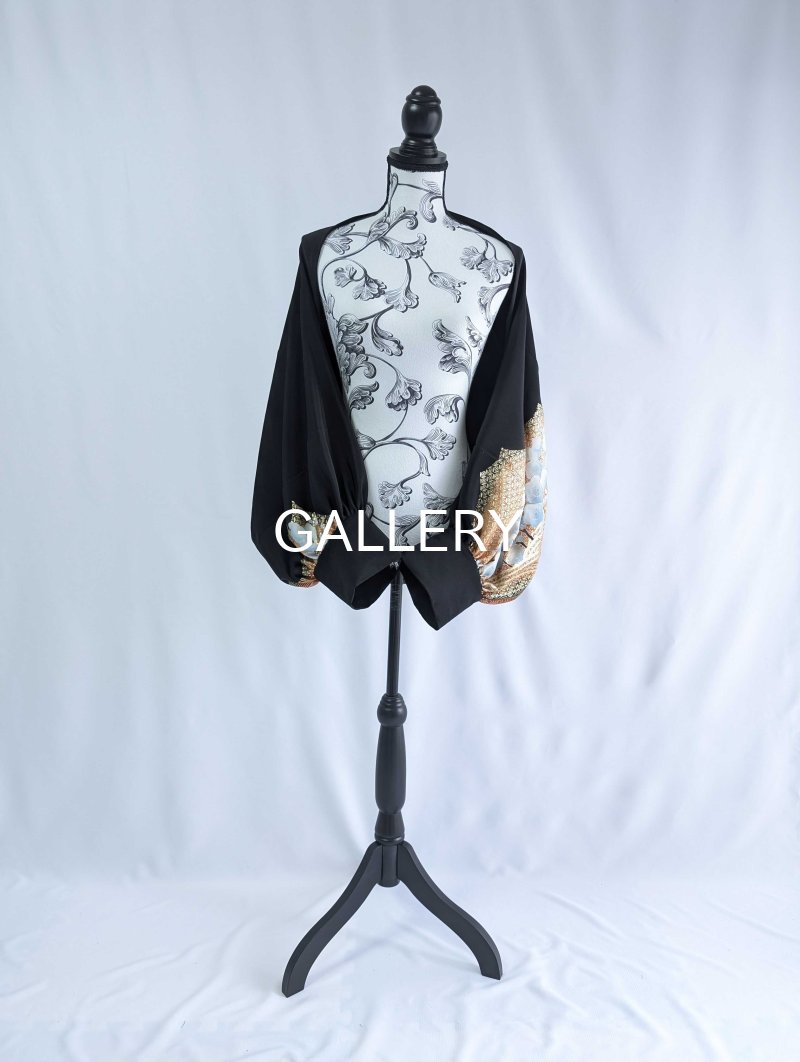 画像6: 【梅文×流水×金駒】黒留袖マーガレット (6)