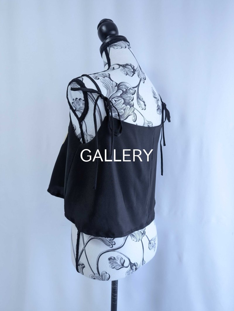 画像36: 【刺繍飛鶴×流水×五三桐紋】黒留袖無限wayワンピース&キャミソール (36)