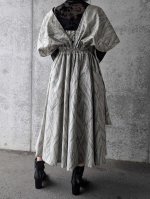 画像3: 【小町鼠×鳩羽色】織り着物無限wayワンピース＆リボンビスチェ (3)