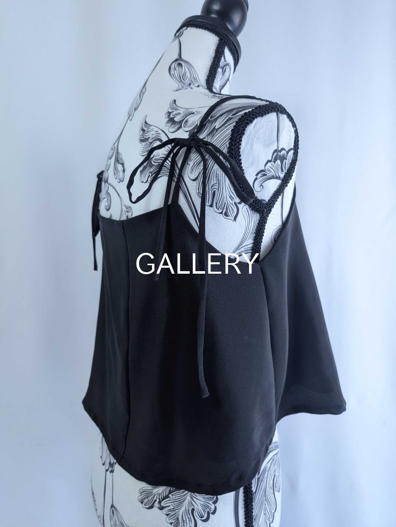 画像37: 【刺繍飛鶴×流水×五三桐紋】黒留袖無限wayワンピース&キャミソール (37)