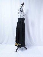 画像14: 【金駒流水×亀甲花菱】黒留袖オーバースカート (14)